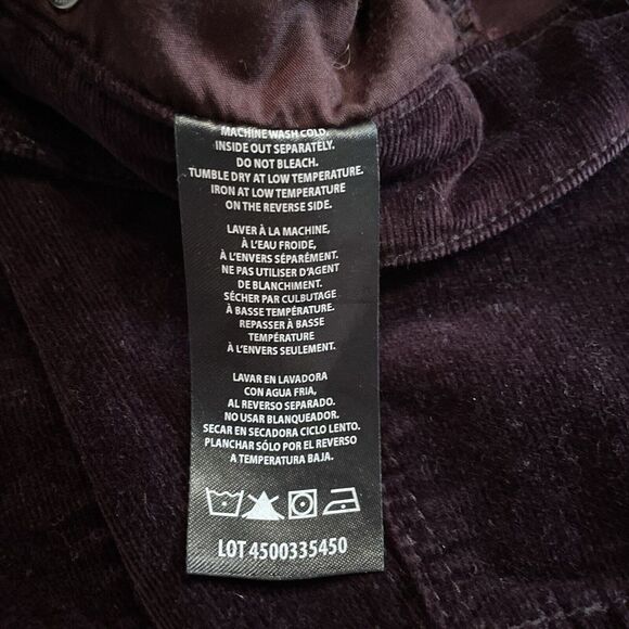 Buffalo David Bitton Women's Icon Slim and Sculpt Mid-Rise Corduroy Pants 8/29 - Picture 10 of 10